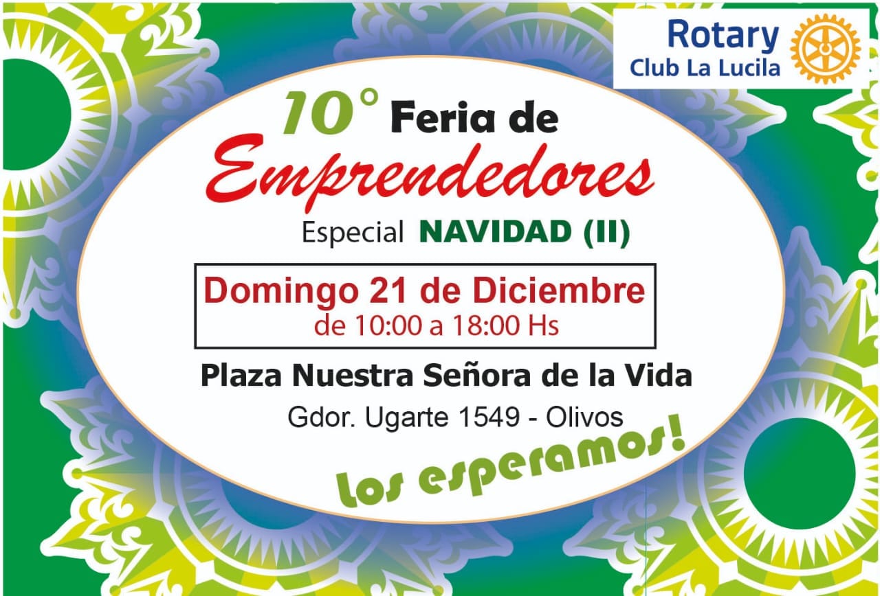 El Rotary La Lucila llega con su Feria de Navidad