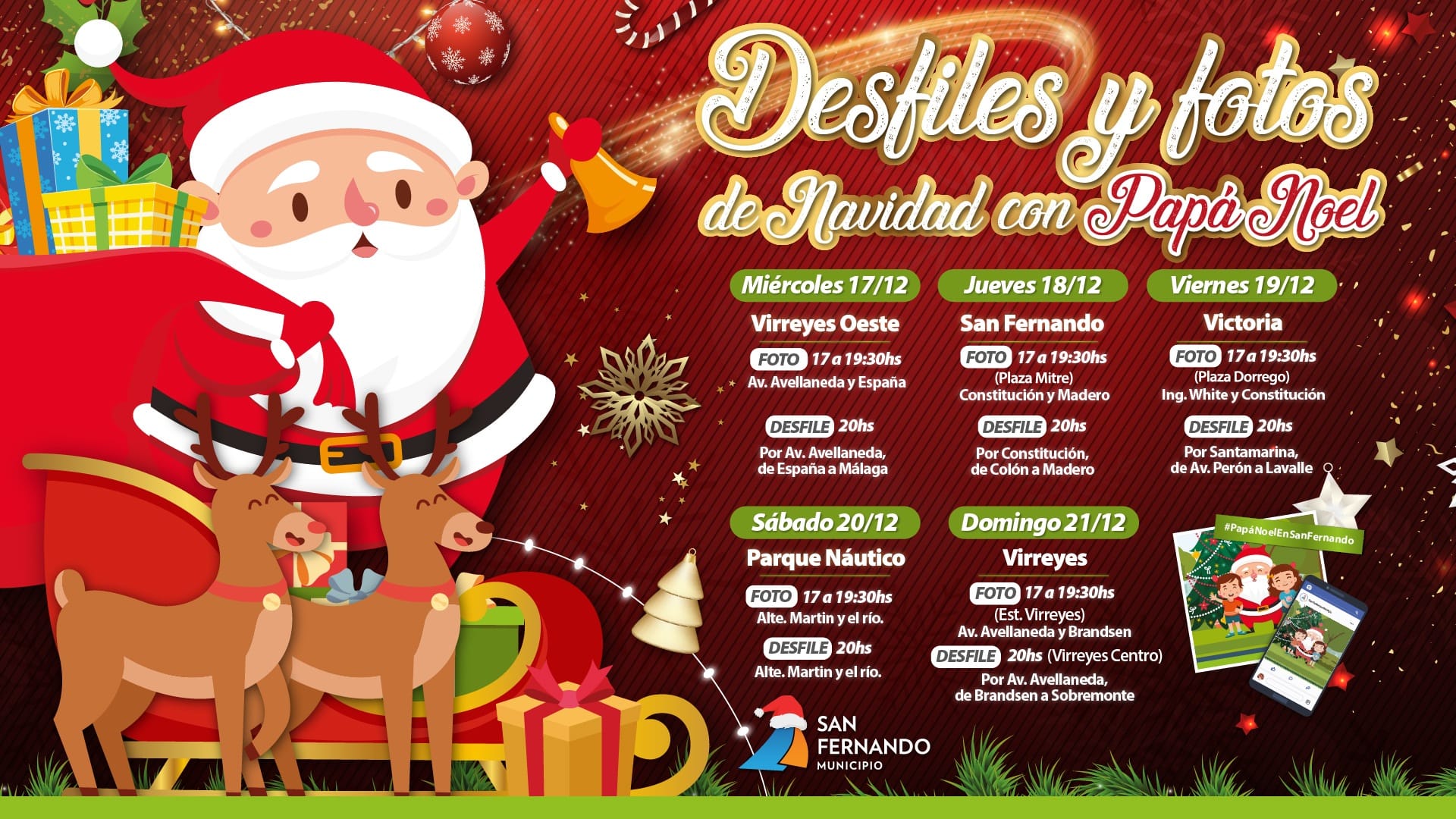 Papá Noel visita a San Fernando