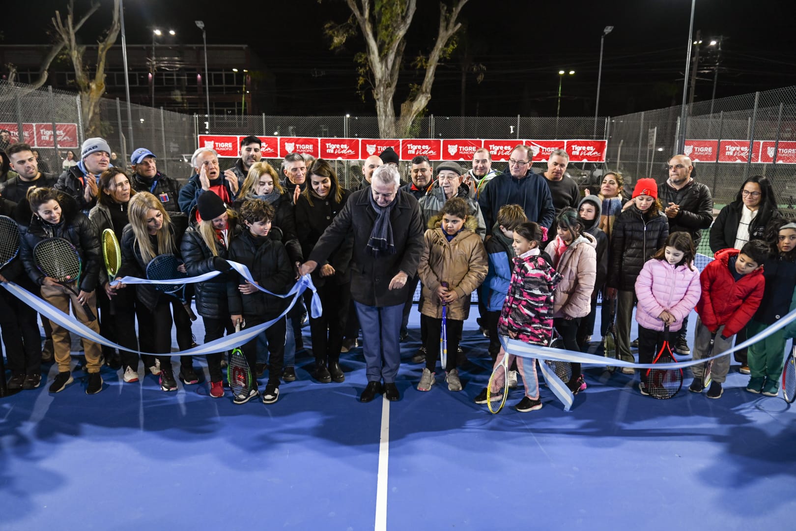 Tigre inauguró tres canchas de tenis en el Polideportivo General Pacheco