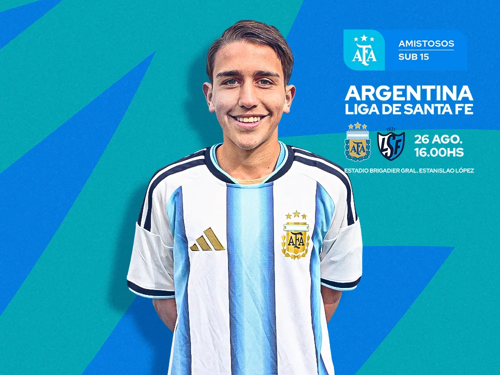 Desde las 16.00, la Selección Sub 15 se medirá ante un combinado de la Liga Santafesina