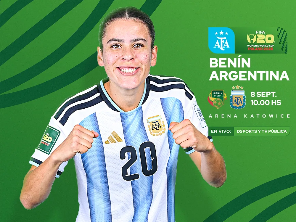 Selección Femenina Sub 20: desde las 10, Argentina enfrenta a Benín
