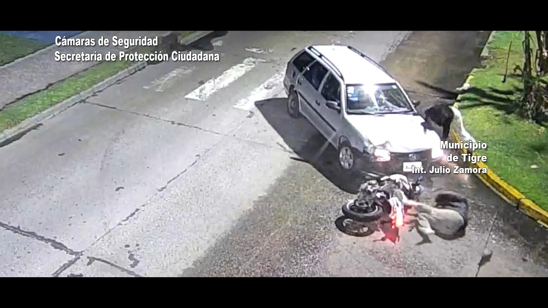 Siniestro vial con una moto retenida por contar con pedido de secuestro activo